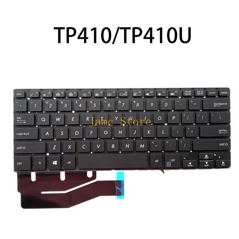 LX0B Original US Layout English Keyboard with Backlit for TP410 TP410U Laptop
