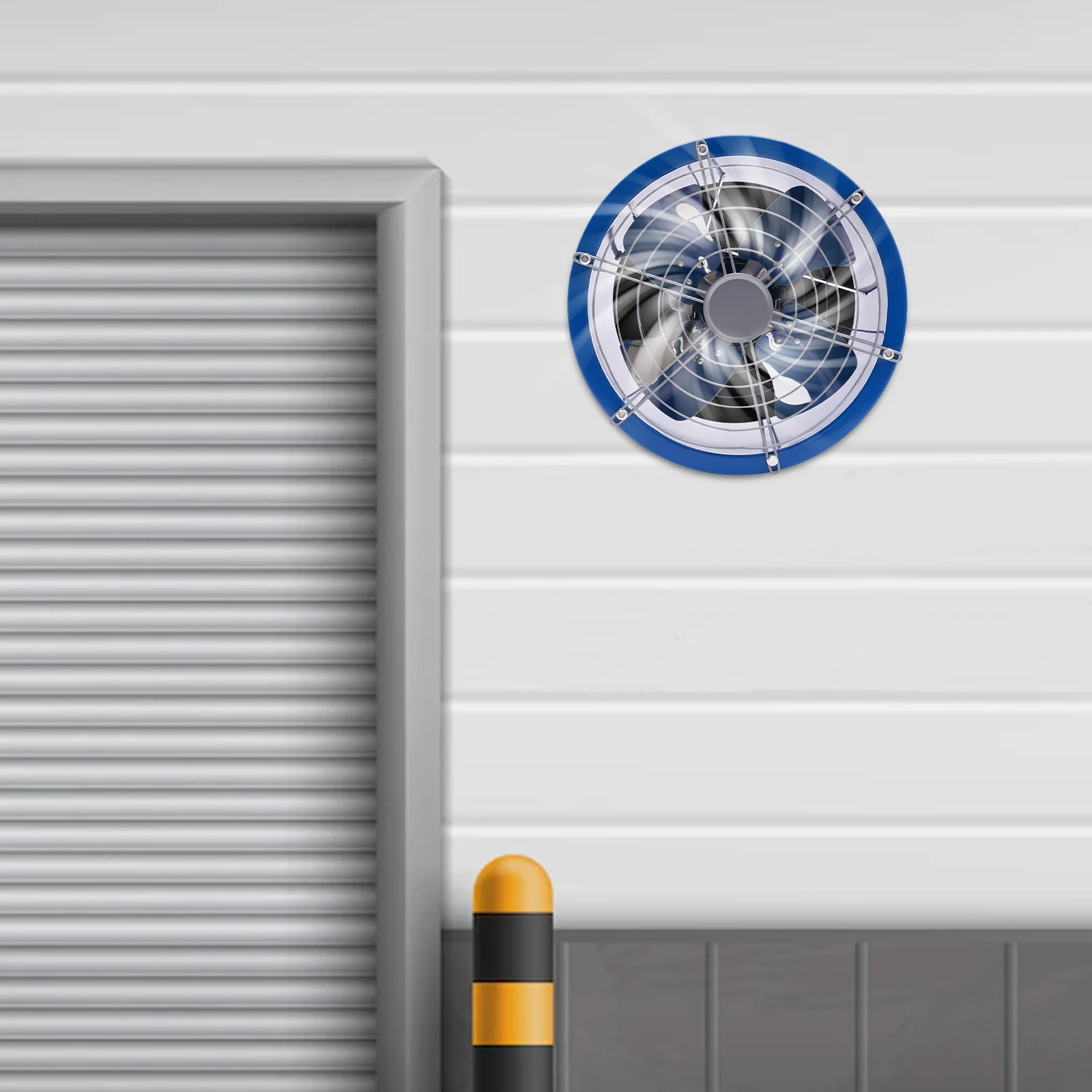 

Вентилятор цилиндрический 370 Вт с двигателем из чистой меди, 1420 об/мин, 2675-5400 м³/ч для заводов, складов, кухонь, офисов, мастерских