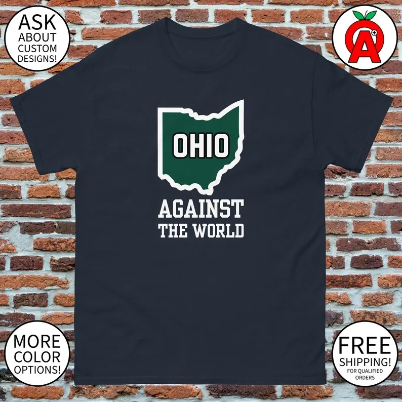 Ohio University Bobcats Against The World Athens Ohio Map Unisex Shirt