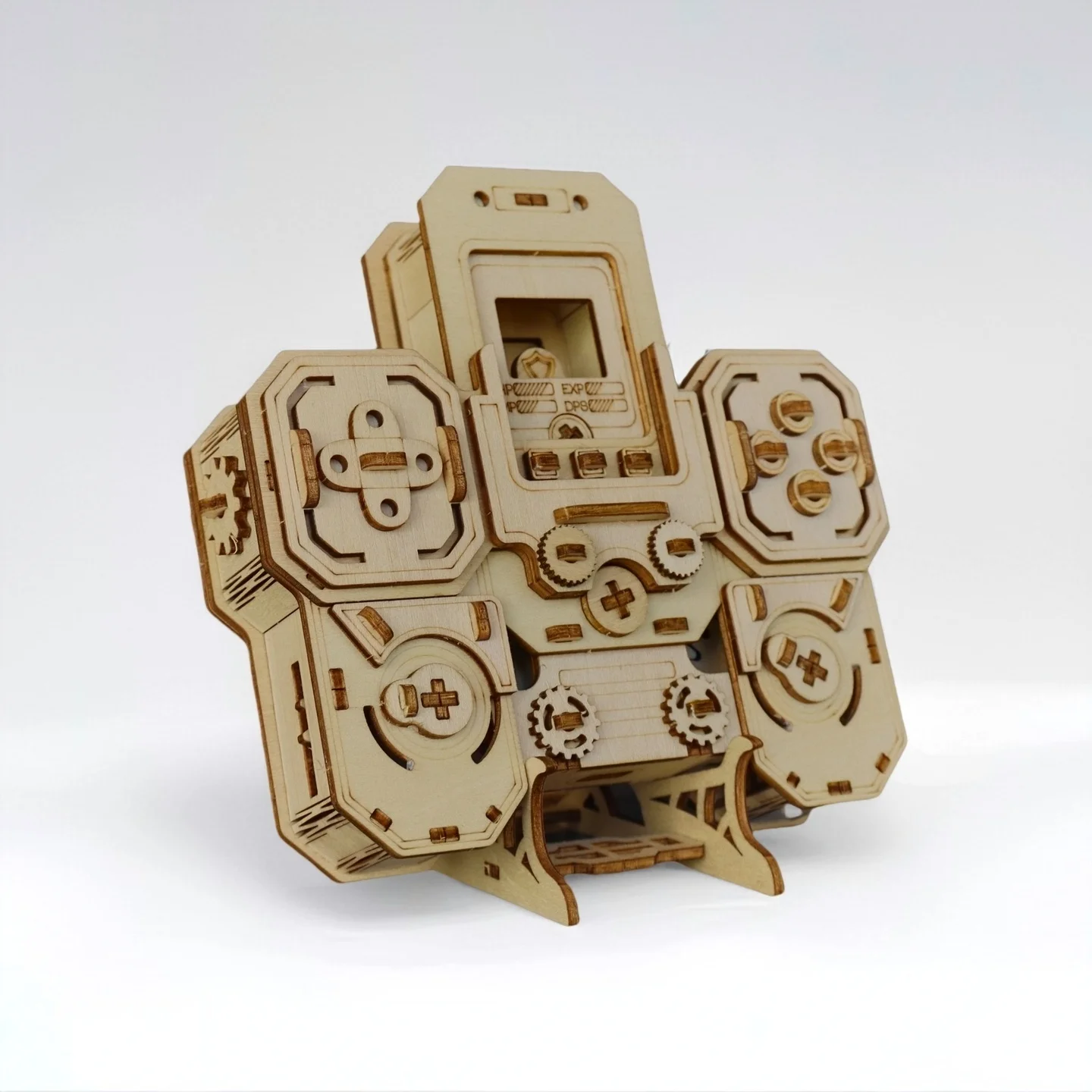 لوحة ألعاب ألغاز خشبية ثلاثية الأبعاد، لعبة تجميع يدوية إبداعية، نموذج موضوع لعبة الحنين، أورنام تفاعلية تعليمية بين الوالدين والطفل