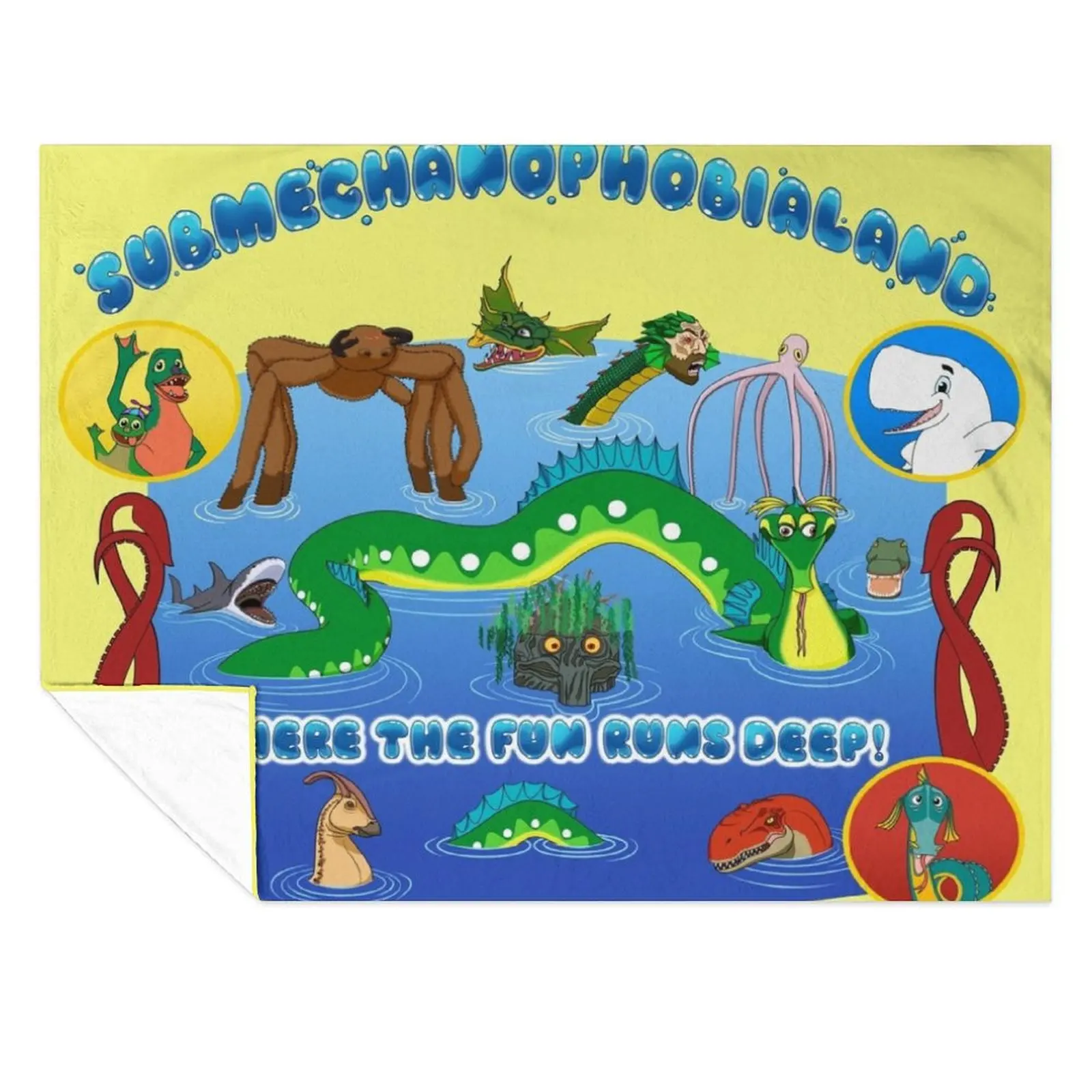 

Submechanophobialand! Throw Blanket Beautifuls Summer Tourist Hairys Blankets