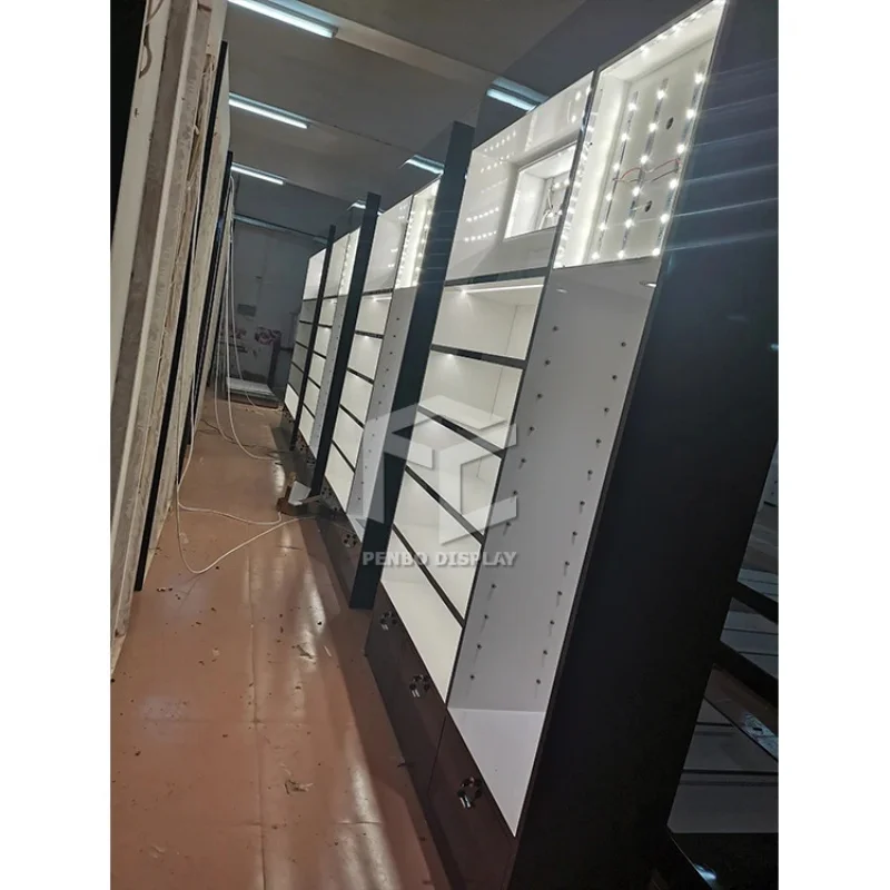 custom.Cosmetic showcase Design Makeup Shop Fitting Equipment 4
