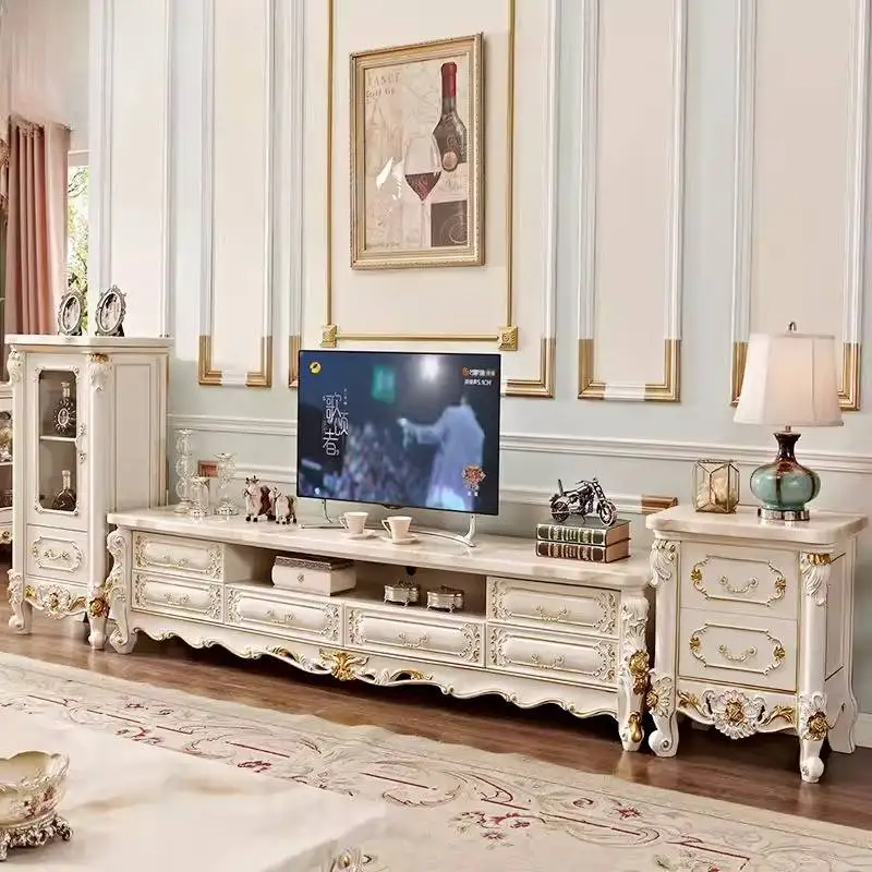 

Narrow Storage Luxury Tv Cabinet White Classic 180Cm Living Room Tv Stands Storage Nordic Unique Mueble Televisor Furniture Home