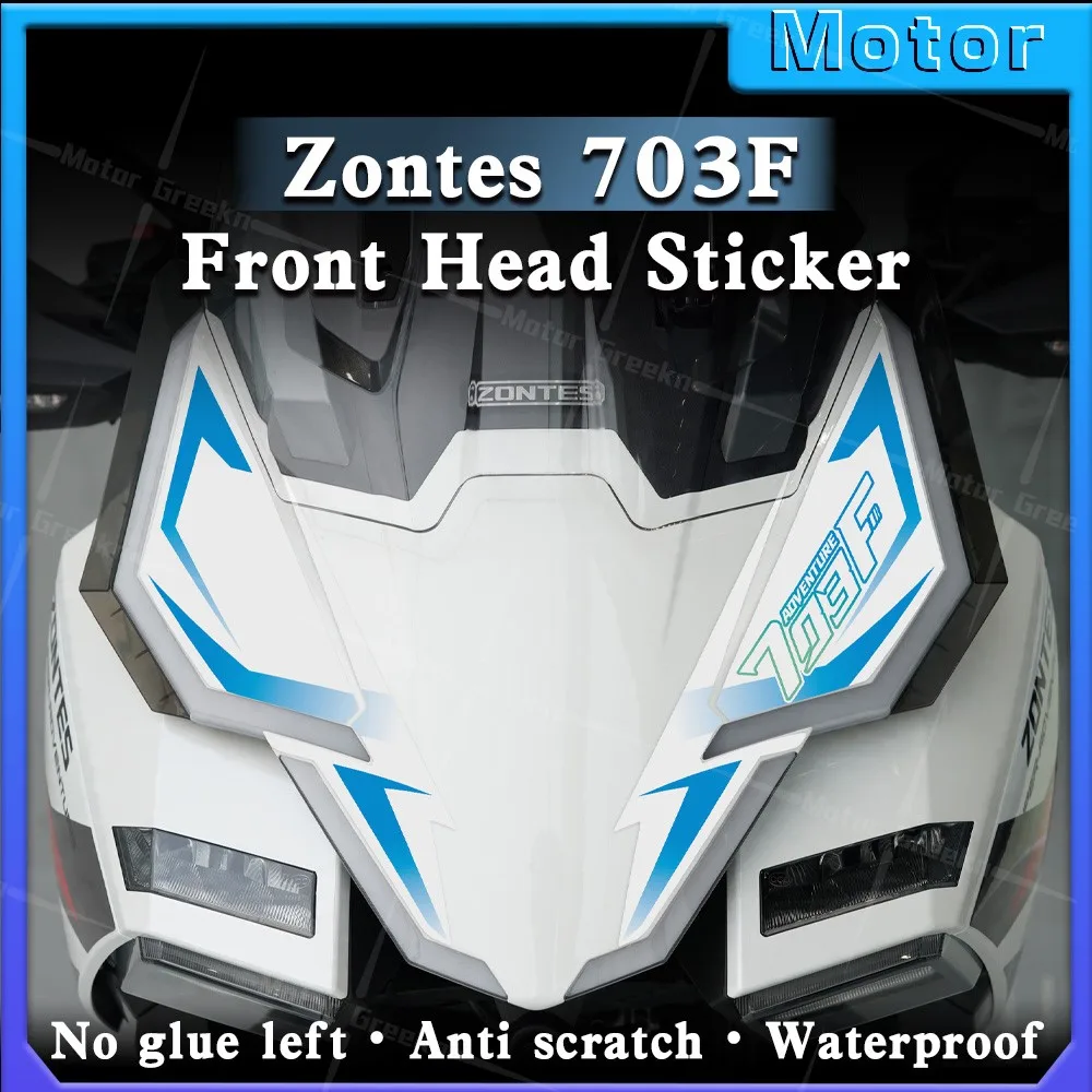 

Motorcycle Stickers Protection Front Fairing Scratch-Proof Waterproof Decal Decorative For 703 F Zontes 703F 2024 Adventure
