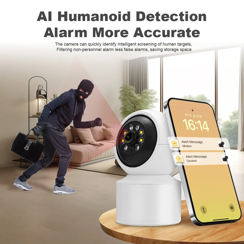Xiaomi 4K WiFi Smart Camera  Rotatable Controllable Surveillance Auto Tracking way Audio Color Night Vision Monitor Camera 2025