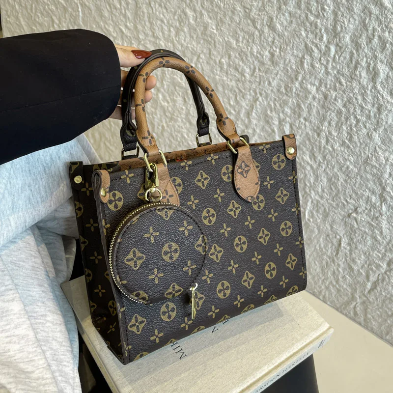 

Spacious Printed Tote Bag Large Capacity Bucket Purse for Women Fashion Shoulder Bag Versatile Commuter Friendly Work Bag​