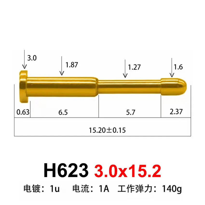 1 sztuk 1A 1.5A 2A wysoki prąd złącze szpilkowe Pogopin sprężyna baterii obciążony kontakt SMD igła PCB 3 4 5 7 8 MM Test Prob