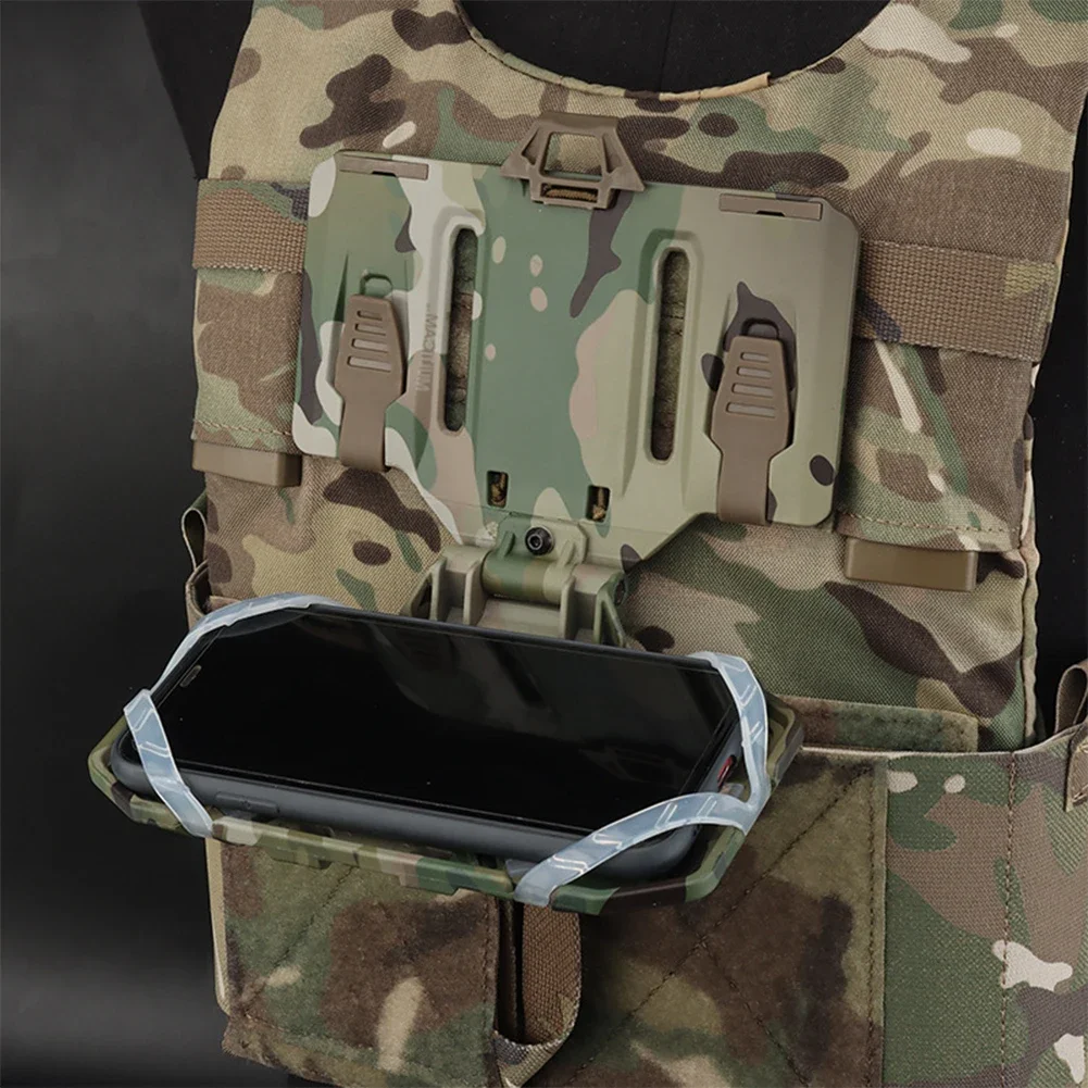 Tactical Folded Navigation Board Practical Chest Bag Map Case Mobile Phone Holder Pouch Molle Vest Military Airsoft Accessories