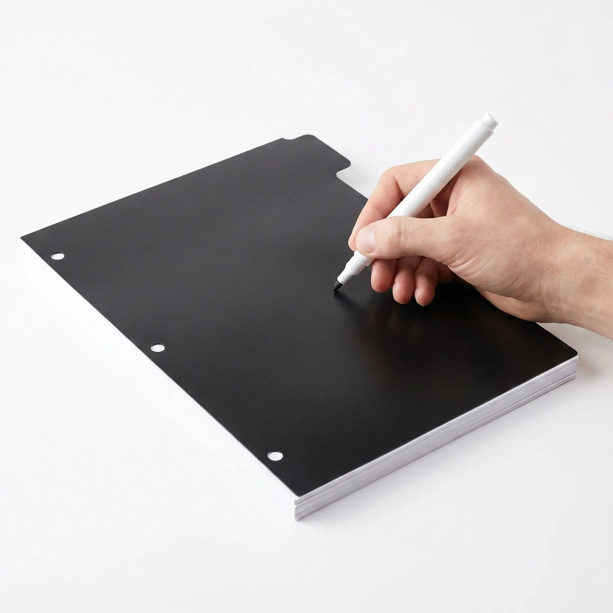 Writeable Index Tabs Dividers for Notebook Binder – 5-Pack Plastic Label Separators