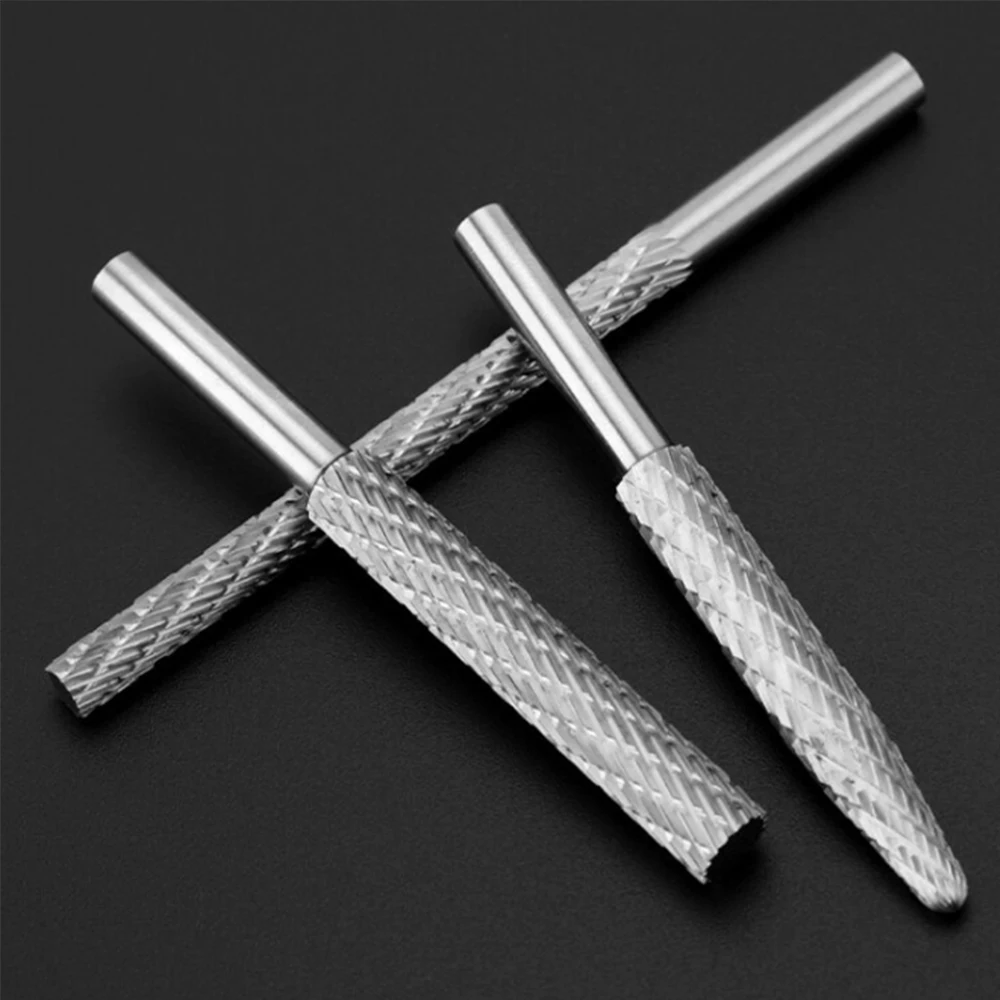 1pc 3/4/5/6mm High Speed Steel Rotary File Burr Tool For Wood Plastic Carving Tool Deburring File For Power Rotary Tools