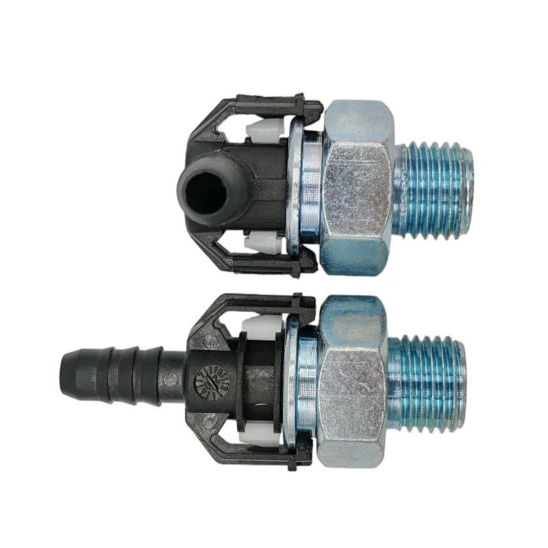 high quality 12-8*6 8X6 12-M14X1.5 fuel line quick connector for shaanqi delong EFI car for big truck FOR heavy truck 1 set