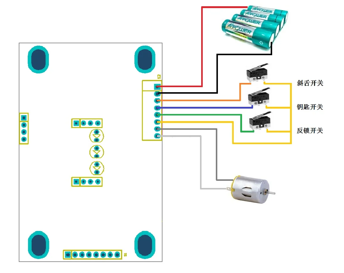 RFID-Kartenchip 125kHz Frequenzschloss-Platine für Elektronische Türschlösser – Detail 4