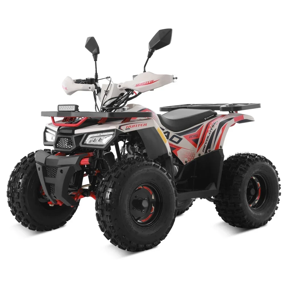 2024 Off Road Farm Cheap ATV Gas Powered 4 Wheel Quad Bike Automatic 4 Stroke Engine 125cc ATV For Kids