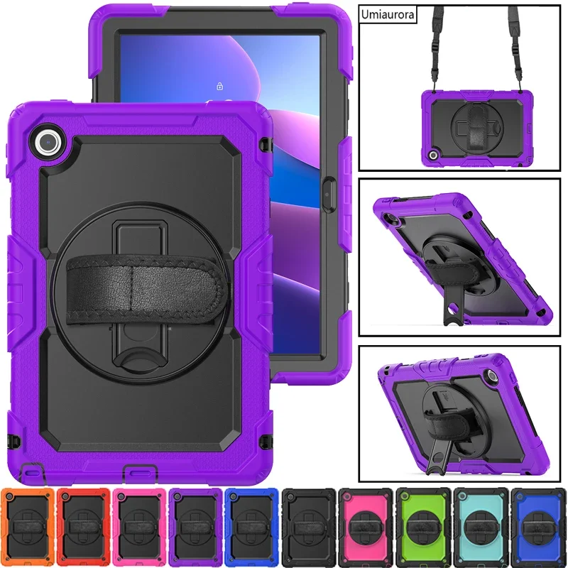 For Lenovo Tab 10.1 inch 2025 TB311FU TB311XU Heavy Duty Rugged Tablet Cover Hand Strap Stand Shockproof Case Protector Funda