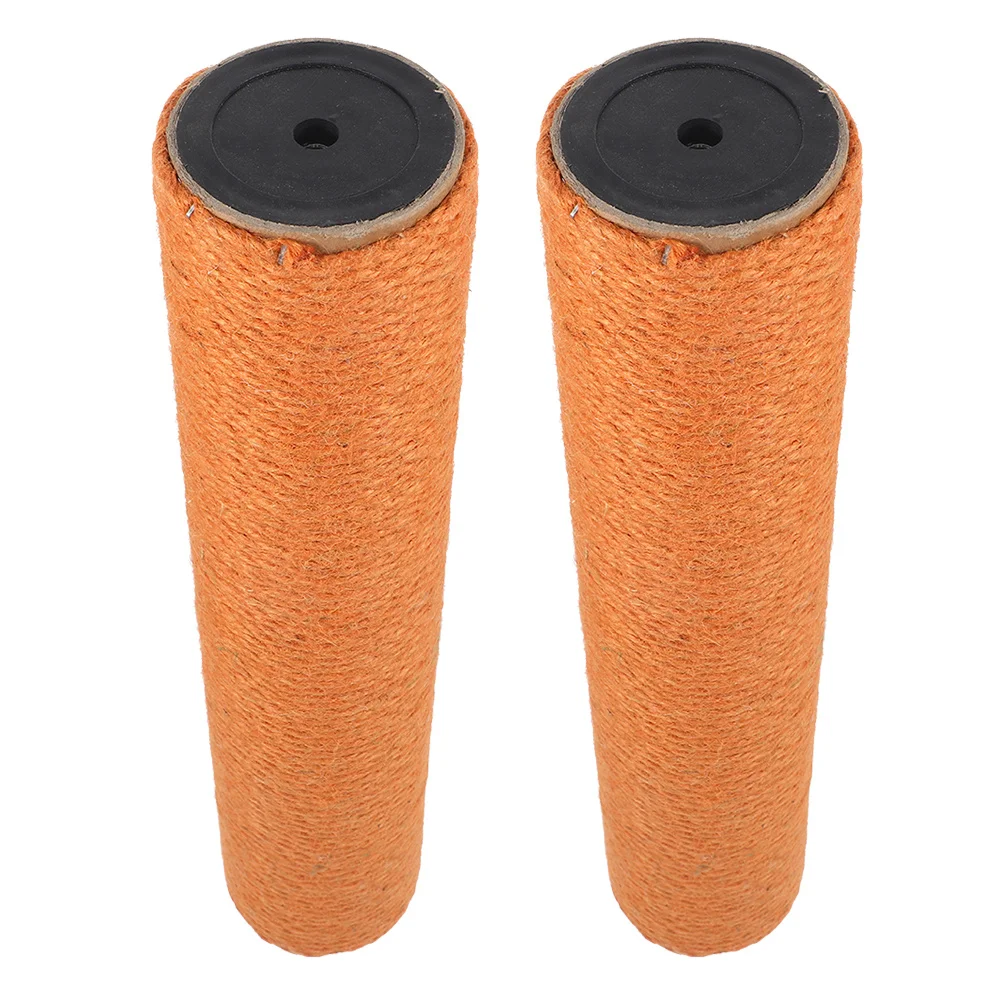 

2pcs Scratching Post Replacement Jute Rope Wear-Resistant Vertical Kitten Scratcher For Furniture Protection Reusable Floor
