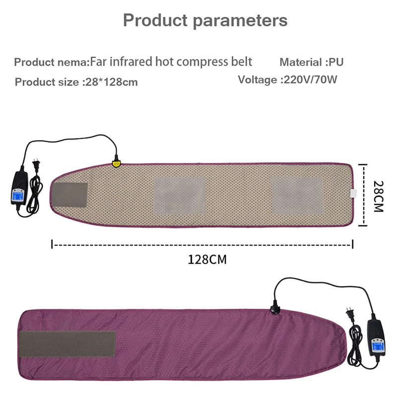 Sauna Elétrica Aquecimento Vibrador De Cintura Tropical, Cintura Fina, Quente, Perda De Peso, Beleza Infravermelha Distante, Aparador Abdominal, Back Relax Tool