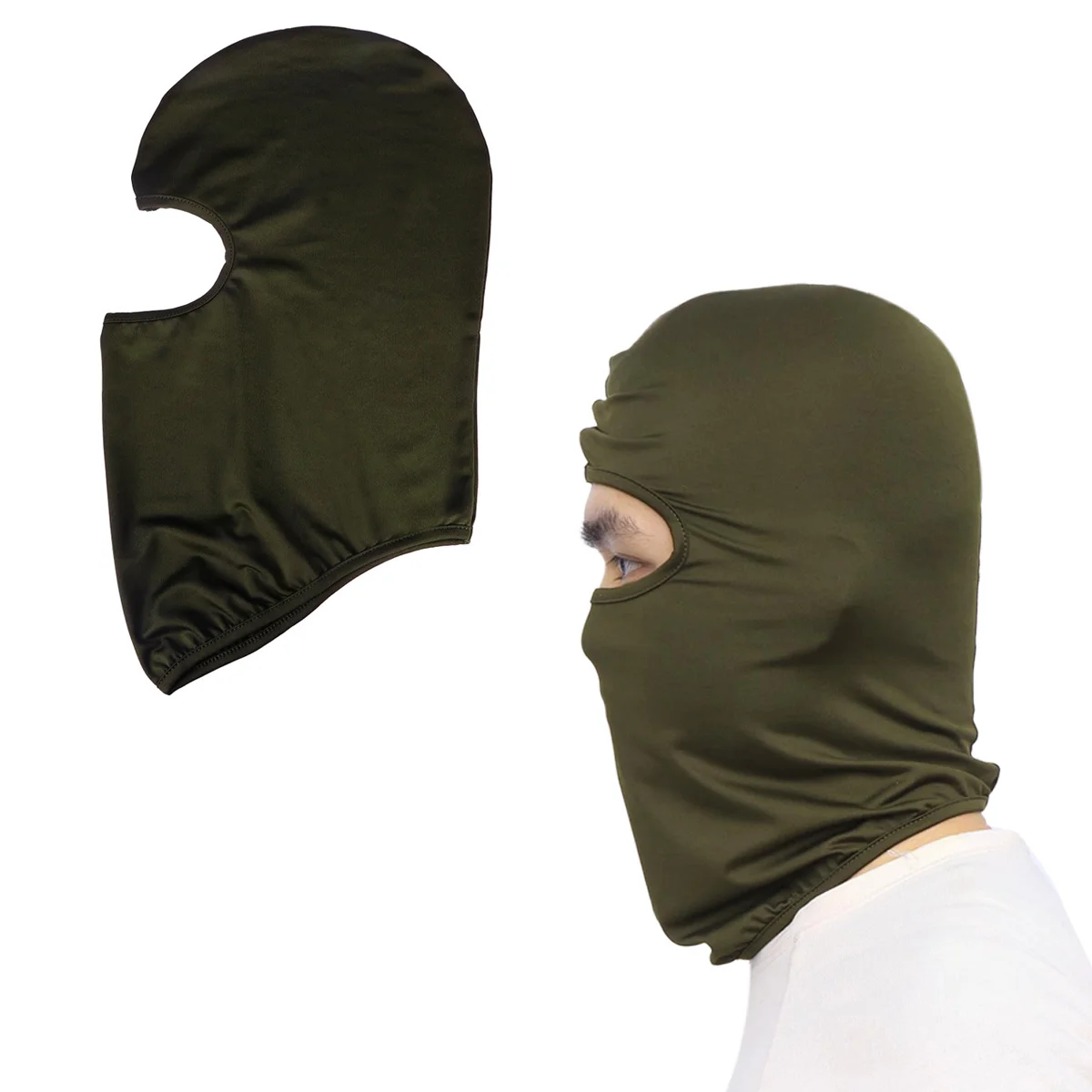 Hunting Mask Racing CS Balaclava Wind-proof Riding Game Headgear Flying Hood Riding Equipment Mask (Black)