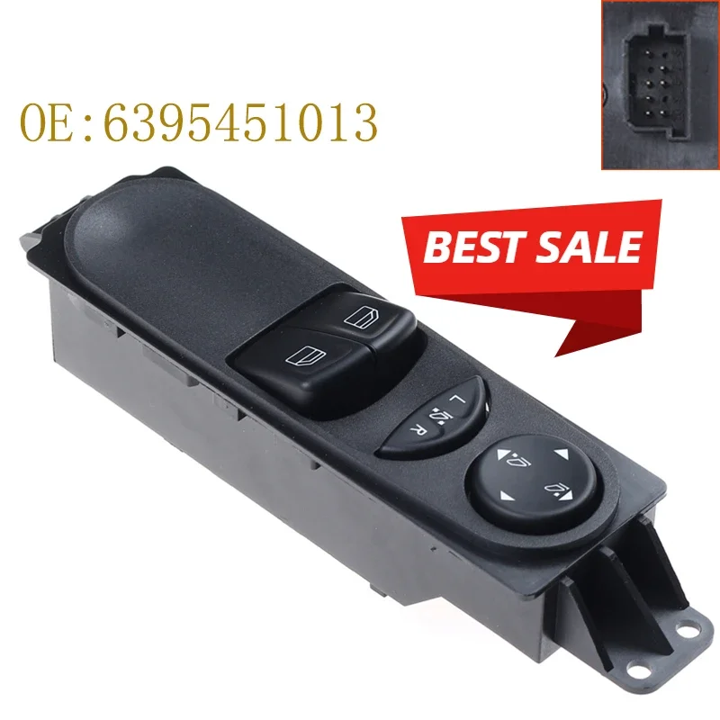 6395451013 Power Window Master Glass Control Switch Button A6395451013 For MERCEDES-BENZ VIANO VITO VITO / MIXTO W639