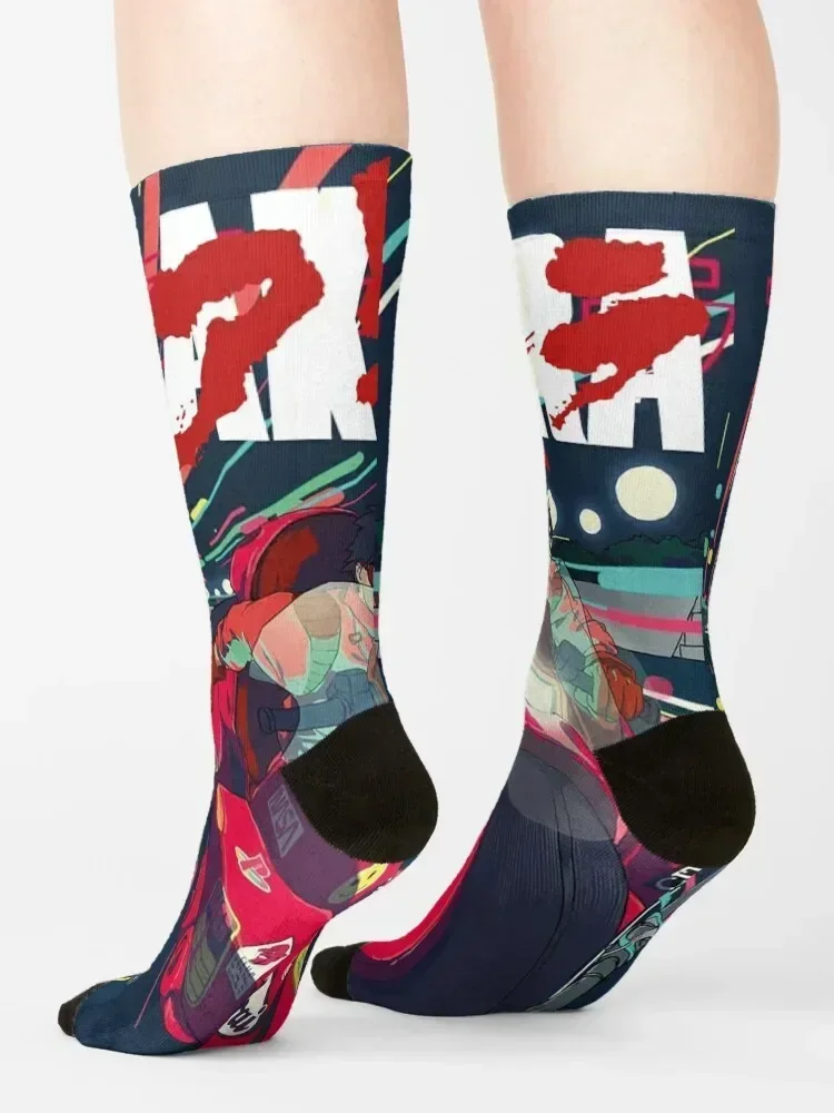 Akira the movie with Augmented Reality Socks man compression golf Novelties Socks Male Women's