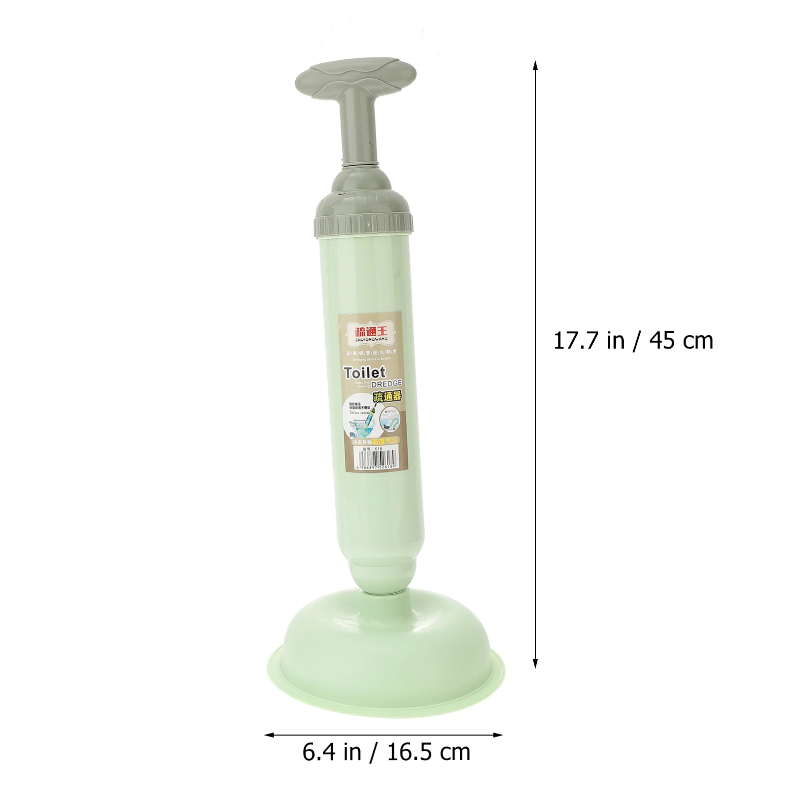 

High Pressure Toilet Plunger Rubber Home Drain Cleaner Powerful Clog Remover Tool with Holder Bathroom Sink Unclogger