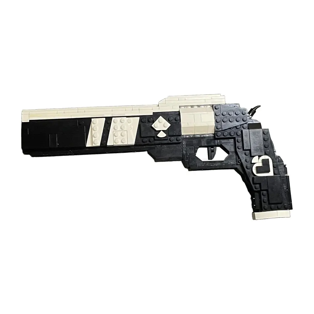 Ace of Spades from Destiny 2 Building Blocks Kit Cayde-6 Exotic Hand Cannon Sci-Fi Revolver Bricks Toy Adult Gift For Friend