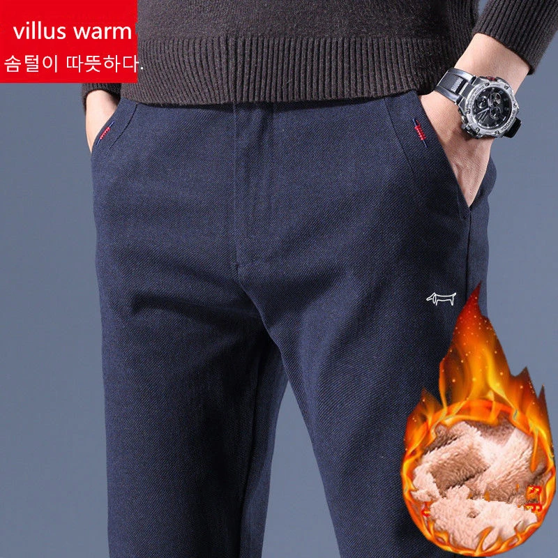 High Quality Men's Golf Pants Winter Villus Warm Comfort Golf Trousers Thicken Wear-resistant Elastic Man's Sport Work Pant 골프웨어