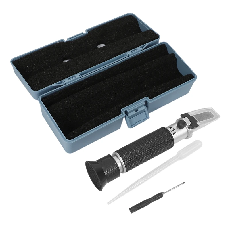 

Salinity Refractometer With ATC Refractometer For Seawater, Pool, Testing,Scale-Specific Gravity 0-100PPT & 1.000-1.070