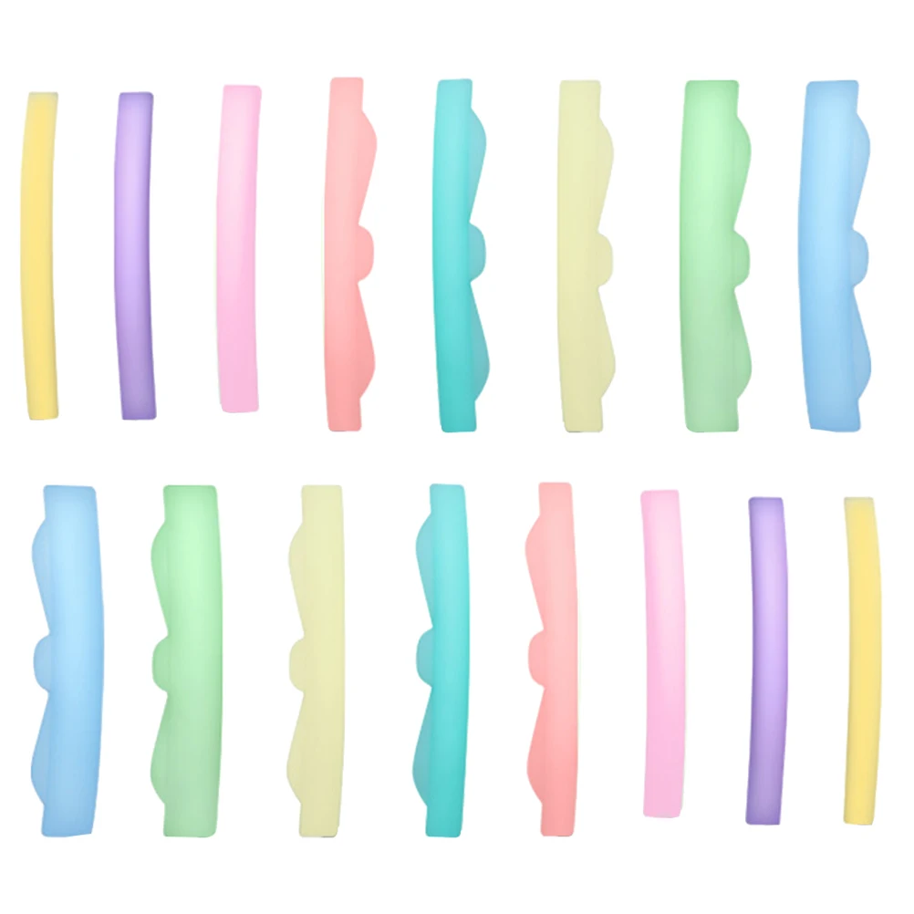 

8 Pairs Perm Gasket Silicone Pads Curler Tool Shield Makeup Supply Eyelash Eyelash Perm Gasket Extension Beauty Salon