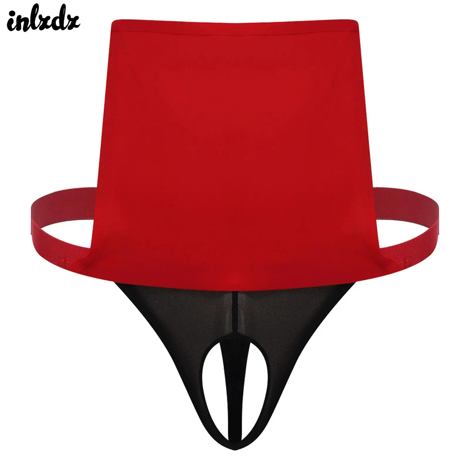 Mens Lingerie Sumo Loincloth Underwear Underpants Cutout Pouch Inside Elastic Waistband T-back Sexy Thong Briefs Underpants
