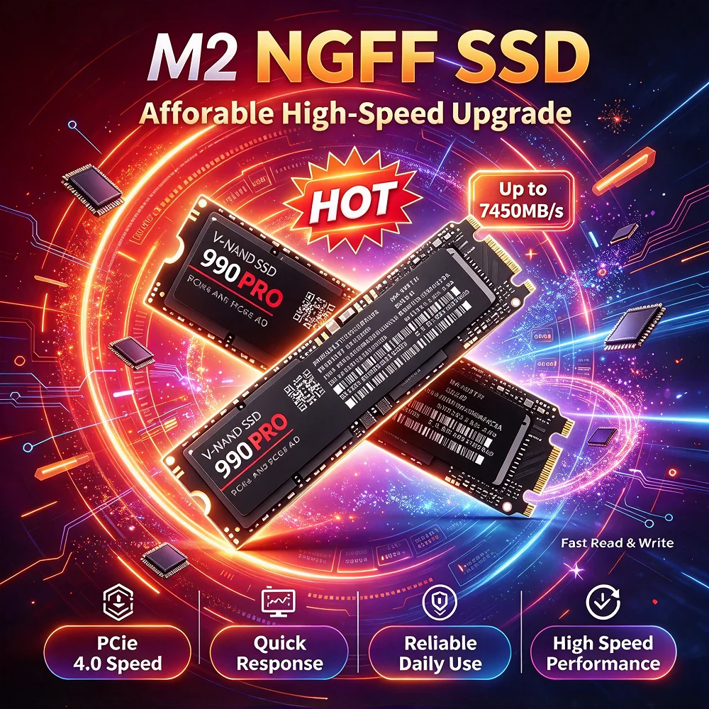 M.2 NGFF SSD 1TB 2TB 4TB Original High Performance Internal Solid State Hard Disk 990PRO Storage for Desktop Gaming Laptop PC