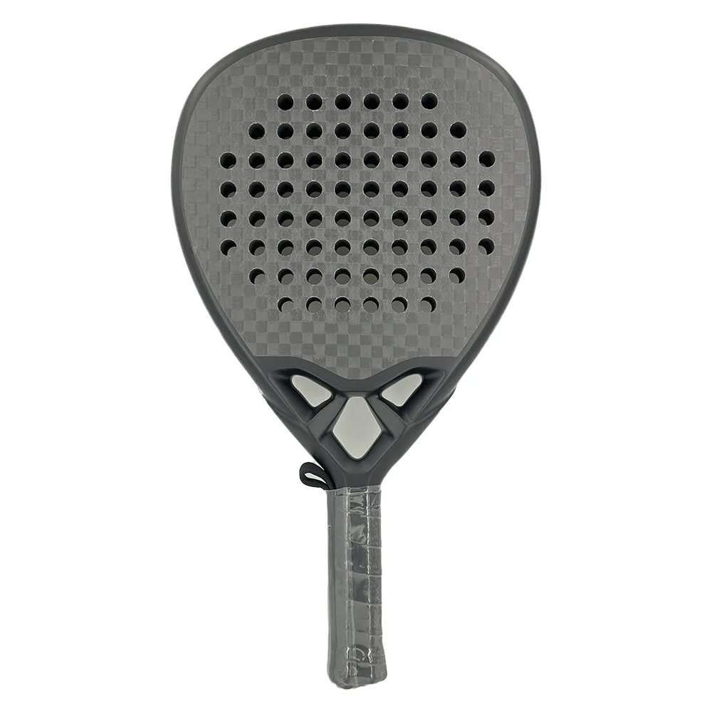 

Custom Print Tennis Paddle Racket Good Design Carbon Fiber Beach Tennis Racket with Grip for Sports