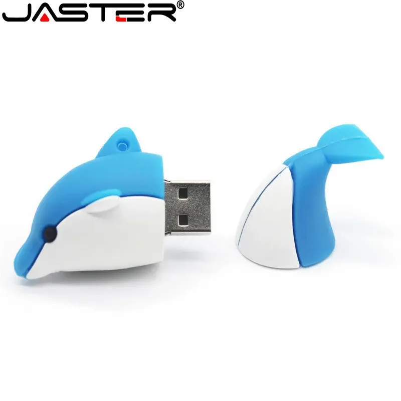 JASTER Dolphin USB флэш-накопители 64 ГБ Русалка Божья коровка Pen Drive 32 ГБ Память-бабочка 16 ГБ Омар Слон Креативные подарки