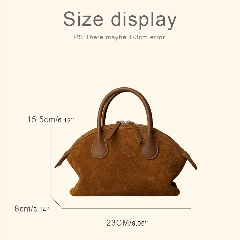 Customize Initials Suede Cowhide Shell Bags For Women Luxury Designer Handbag And Purse 2026 New In Leather Belt Buckle Shoulder