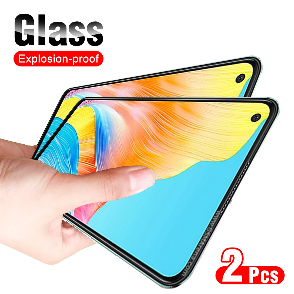 2pcs For Oppo A78 4G Full cover Scratch resistant Water-Resistant tempered glass Oppoa 78 78a High definition screen protector