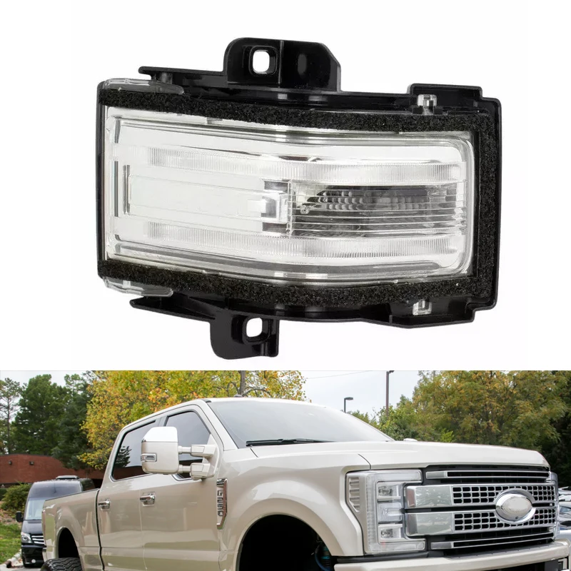 

Car Side Rearview Mirror Light Indicator Turn Signal Lamp For Ford F-250 F-350 Super Duty 2017-2022 HC3Z-13B374-A HC3Z-13B375-A