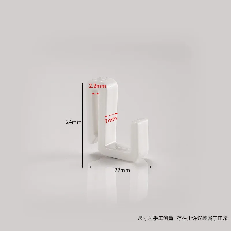 

20Pcs Plastic S Hooks Solid Design Fits Round Square Pipes Multipurpose for Kitchen Bathroom Office Wardrobe Hangers