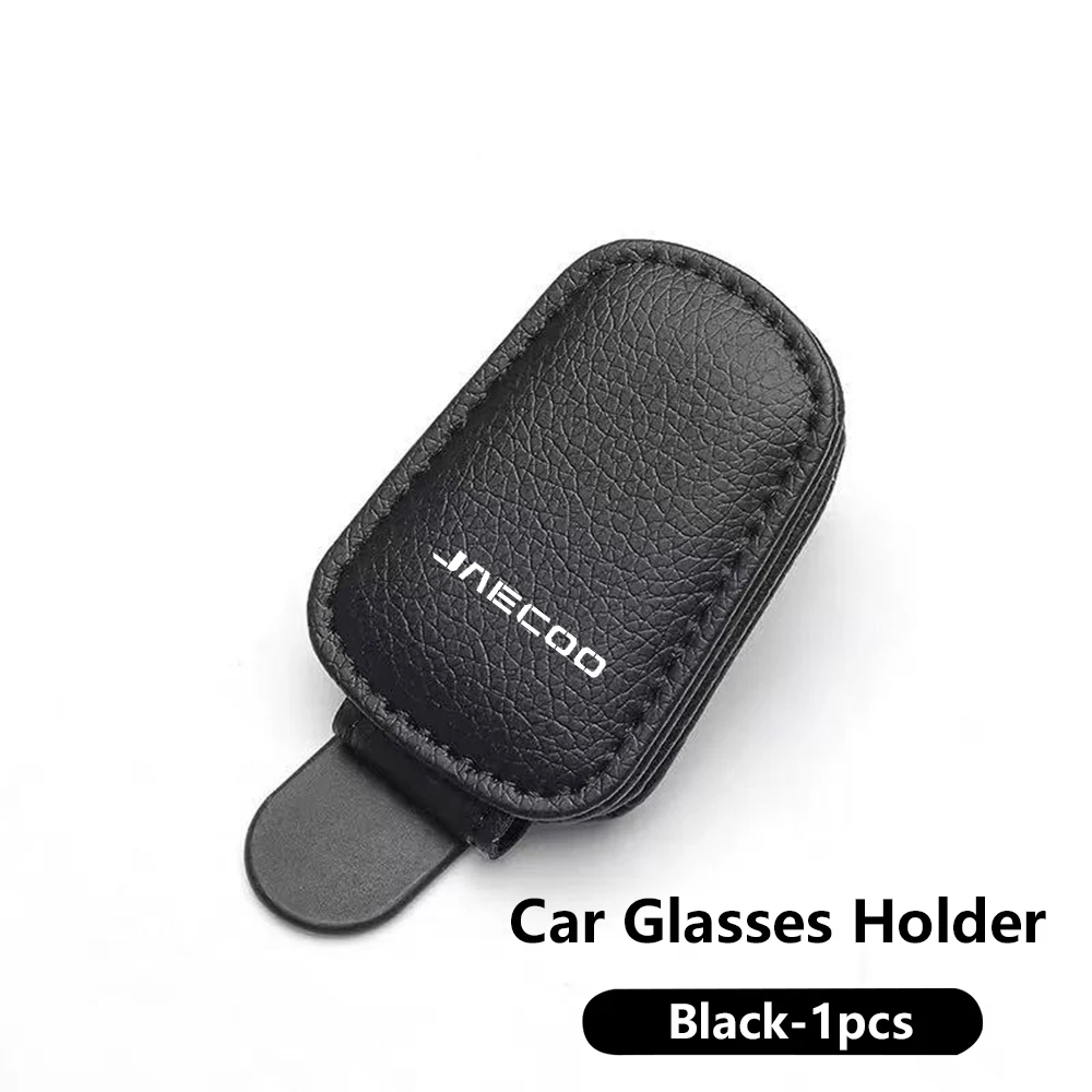 Car Logo Sunshades Magnetic Leather Sunglasses Clip For Chery Jaecoo J7 J8 2023 2024 2025 Omoda E5 Car internal Accessoies
