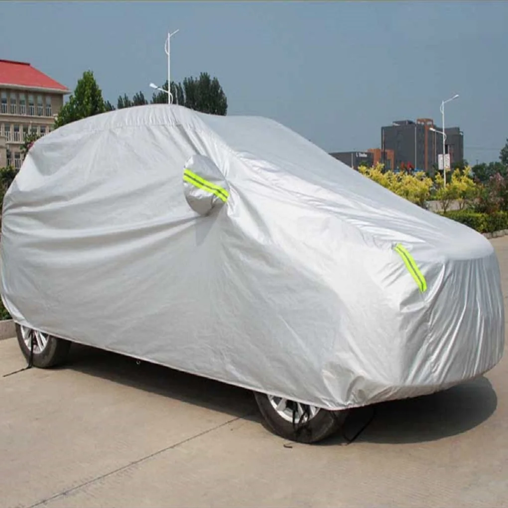 

Car Sun Shade Cover Vehicle Waterproof Dust Protector Car Protective Cover with Reflective Straps 510x210x175cm