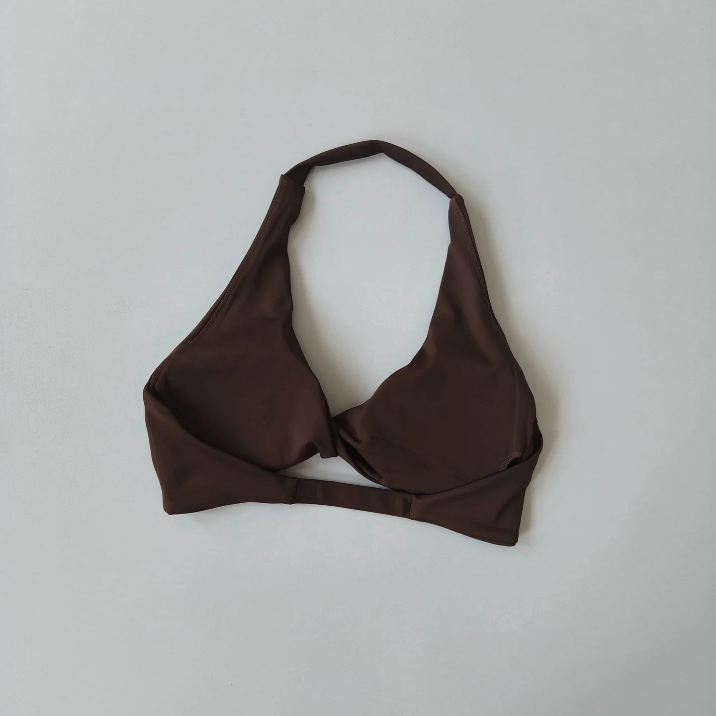 Sexy Neckband-BH, Neckholder-BH, Twist-Yoga-BH, Damen-Sport-BH, V-Ausschnitt, offener Rücken, gepolstertes Fitness-Top, Gym-Pilates-Top – Detail 7