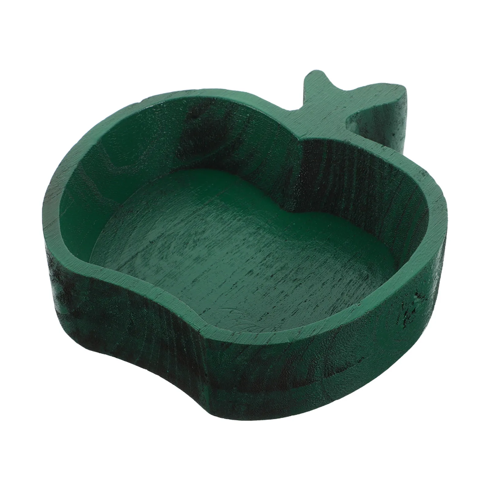 

Apple Wood Tray Coffee Table Fruit Platter Dessert Serving Bowl Food Shaped for Party Plate