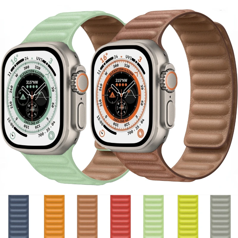 Correa de reloj para Apple Watch Ultra, pulsera de atracción magnética de ajuste para iWatch 6 5 4 SE, 44mm, 40mm, 42mm, 49mm, 9, 8, 7, 45mm, 41mm