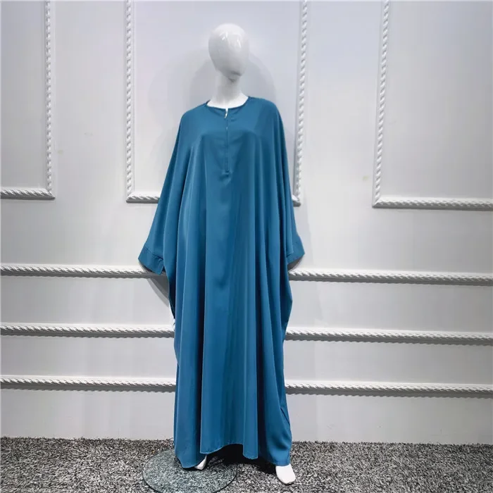 Dubai Muslimische Frauen Batwing Sleeve Maxi Kleid Türkei Kaftan Arabisch Robe Eid Ramadan Gebet Kleidungsstück Islamische Kleidung Abaya Abayas