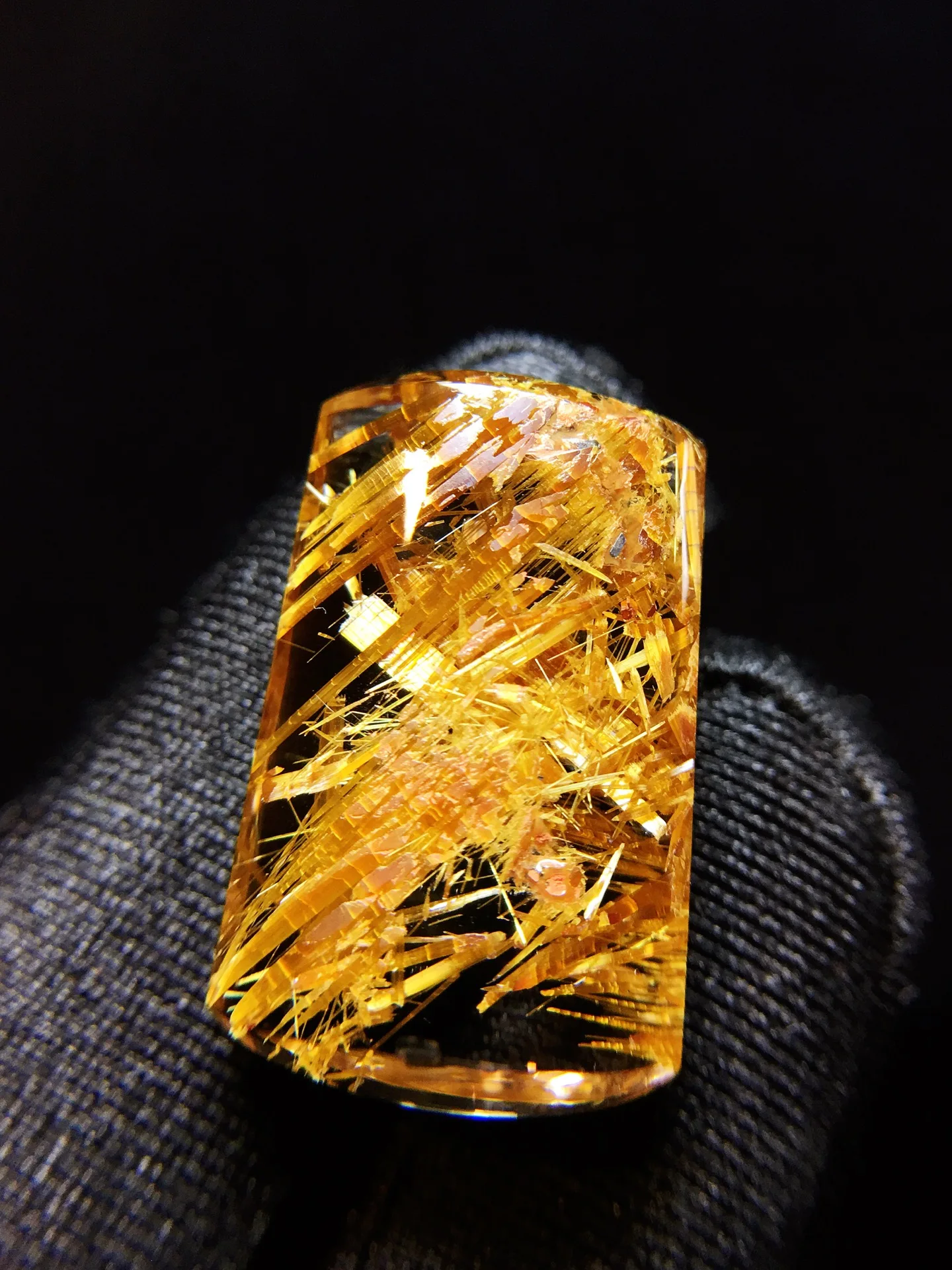 

Подвеска из натурального золота с рутилированным кварцем, цветок 22,6*14,3*6,4 мм, ювелирные изделия из рутилированного кварца для мужчин и женщин, Бразилия AAAAAAA