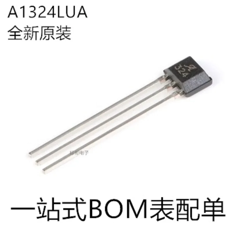 

10pcs/A1324LUA-T silk screen 324 SIP-3 low-noise linear Hall effect sensor IC