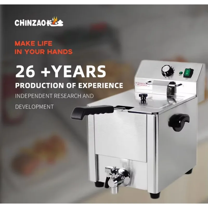 French Fries Fried Chicken Oil Kitchen Equipment Machine Commercial Double Tank Deep Gas Fryer For Fast Food Restaurant