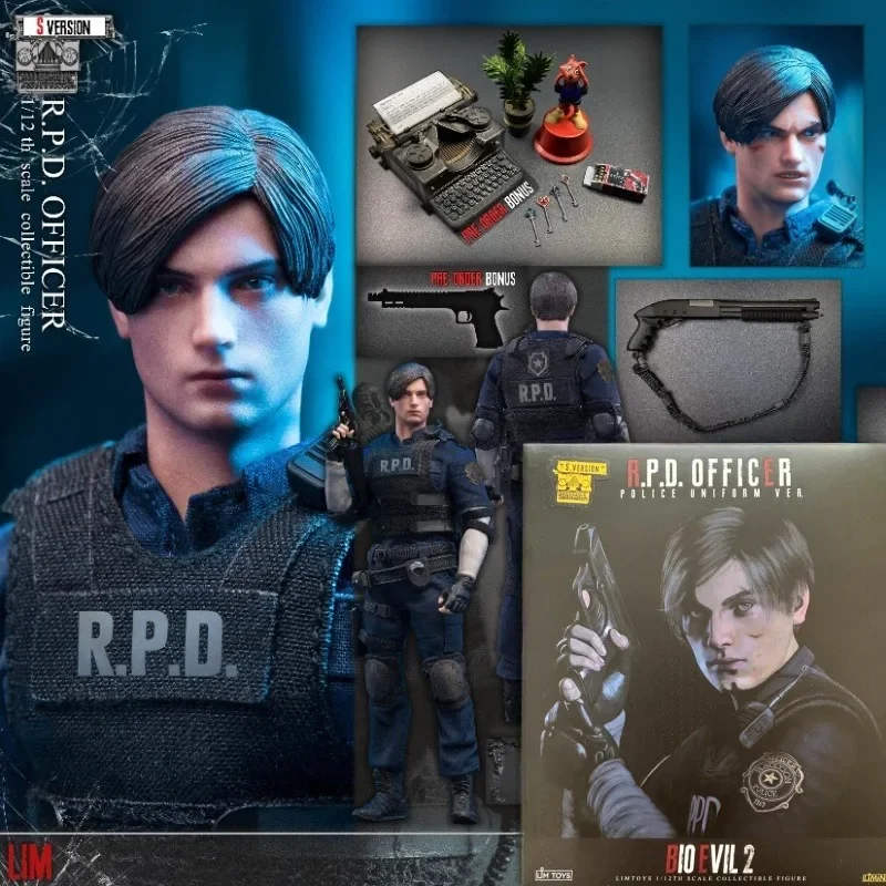 

NEW STOCK LIMTOYS LiMiN 1/12 Police Officer RPD LEON Action Figure 6'' Male Soldier Figurine Model Full Set Toy
