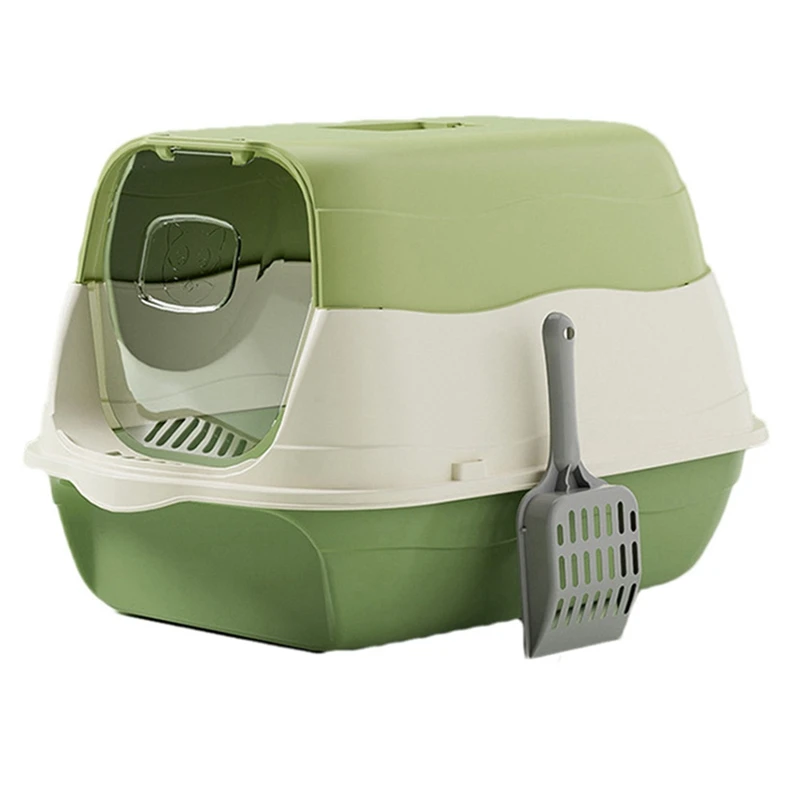 

Fully Enclosed Cat Litter Box Splash-Proof Cat Potty Breathable Removable Kitten Toilet Cat Accessories