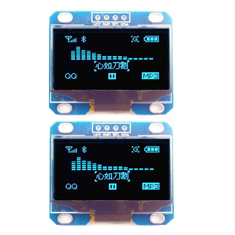 

2Pcs 1.3 inch IIC I2C Serial 128X64 SH1106 OLED LCD Display LCD Module for Arduino AVR PIC STM32 Font Color: Blue