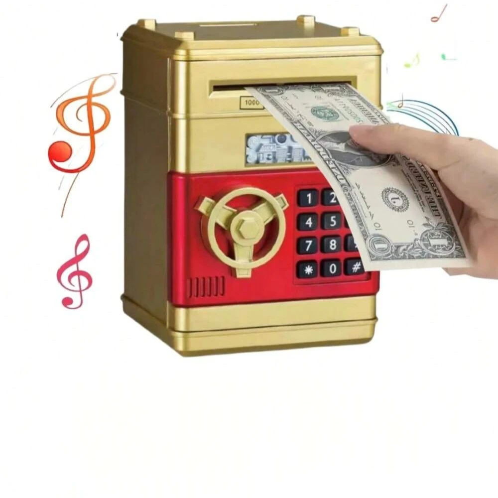 ATM-Style Password Piggy Bank, Electronic Coin Savings Bank With Protection, Creative Money Box (Birthday/Holiday Essential)