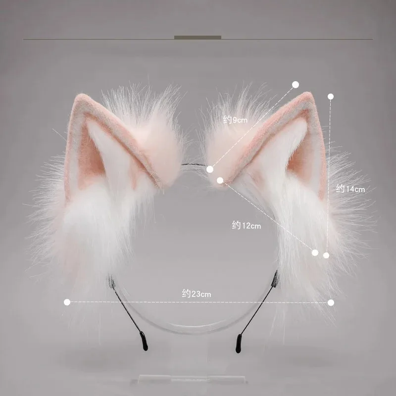 zizi 2025 Game Jiao Qiu Honkai Star Rail Cosplay Wig Fox Ears Headband Headwear Jiaoqiu Pink Hair Halloween Party Carnival Role